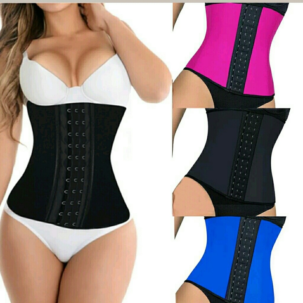Waist Trainer Corset Black Sz (L) Premium Quality
